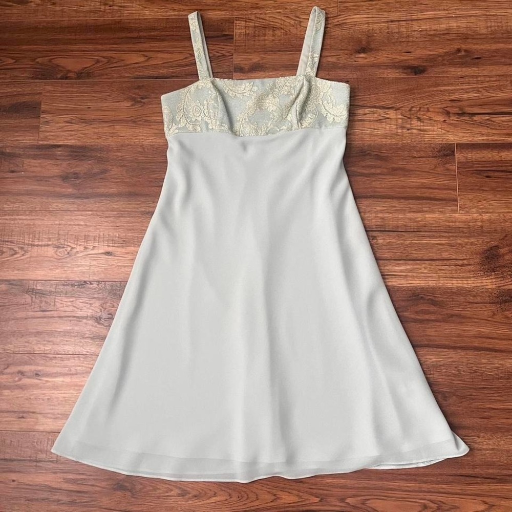 Y2K‎ Shimmer Pastel Aline Dress Women 8 Fairycore Coquette Dreamy Vintage Prom